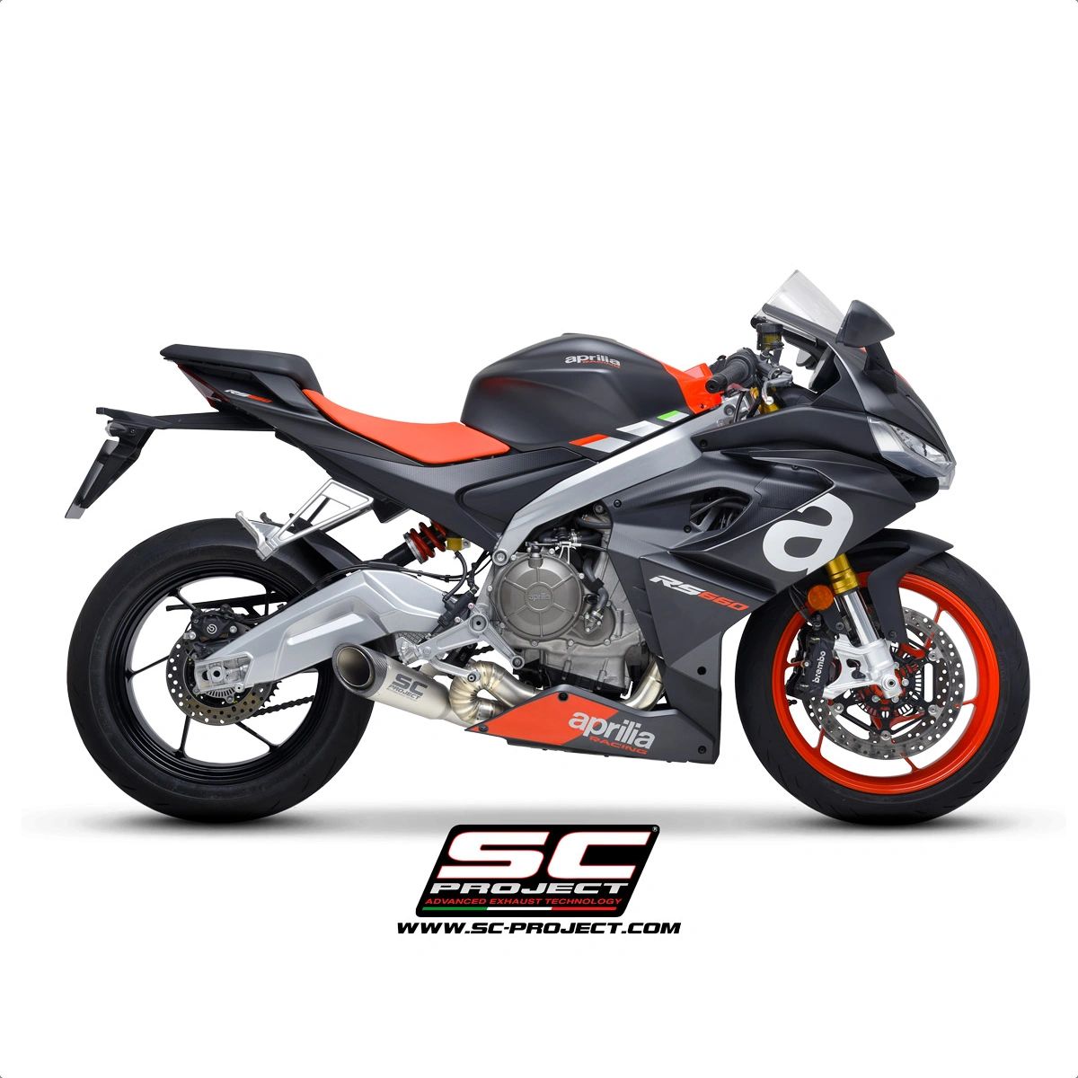 SC Project S1 Full Titanium Exhaust for Aprilia RS 660 & Aprilia Tuono 660