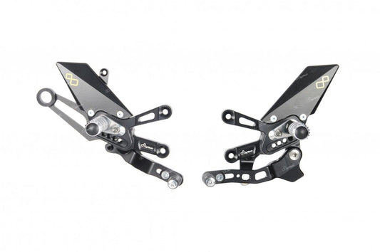 Lightech GP Shift Rearsets - Folding Footpegs for 2017-2024 Aprilia RSV4 & 2017-2024 Aprilia Tuono V4