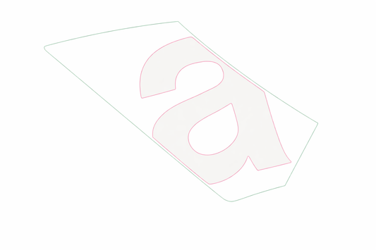 OEM Aprilia LH Mid Fairing Decal 'a'