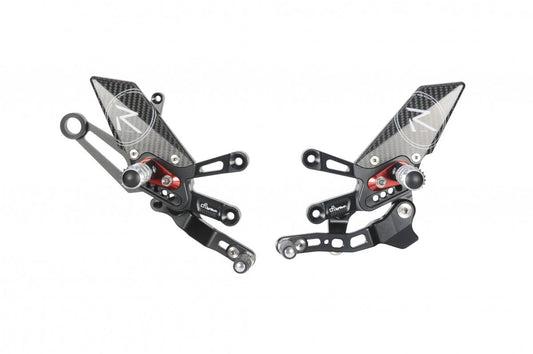 Lightech - R Series GP Shift Rearsets for 2017-2024 Aprilia RSV4 & 2017-2024 Aprilia Tuono V4