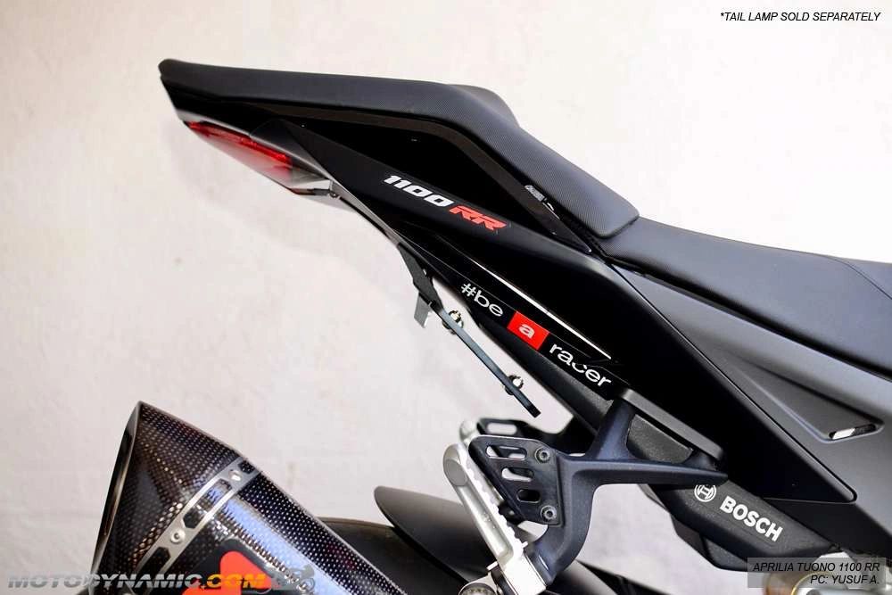 MotoDynamic Low Profile (Tucked) Fender Eliminator for 2009-2020 Aprilia RSV4 & 2011-2020 Aprilia Tuono V4