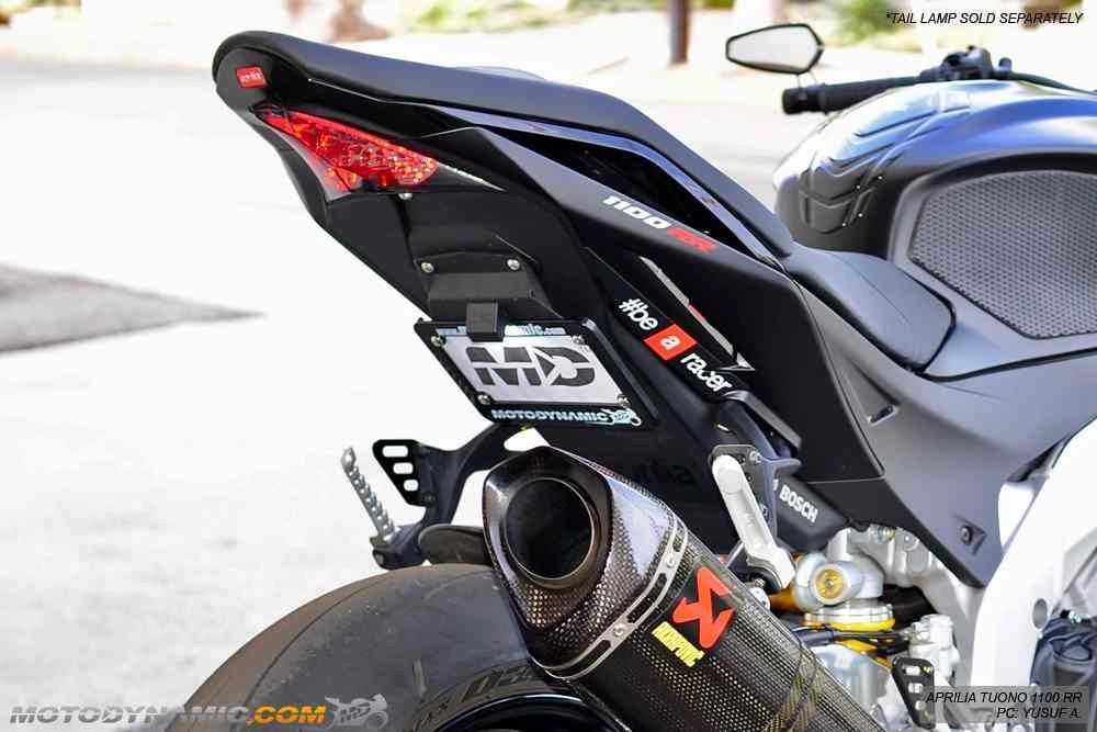 MotoDynamic Low Profile (Tucked) Fender Eliminator for 2009-2020 Aprilia RSV4 & 2011-2020 Aprilia Tuono V4