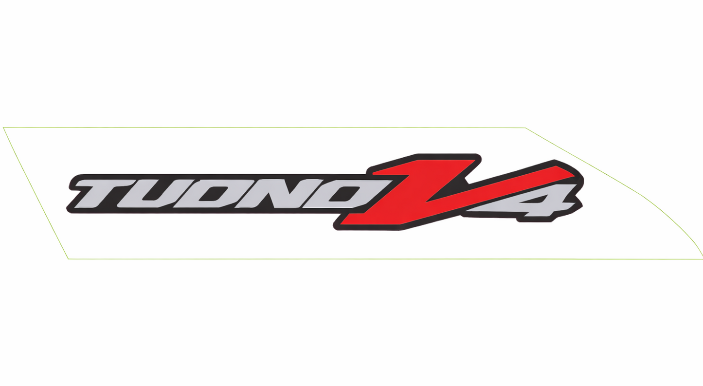OEM Aprilia LH Mid Fairing Decal "Tuono V4"