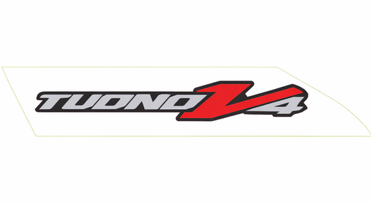 OEM Aprilia LH Mid Fairing Decal "Tuono V4"