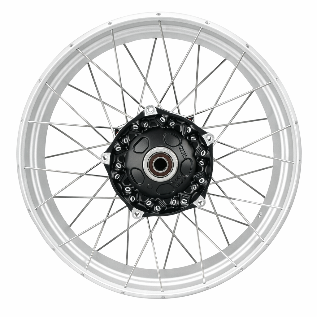 OEM Aprilia Front Wheel w/Bearings & Axle Seals - Silver 2.15x21