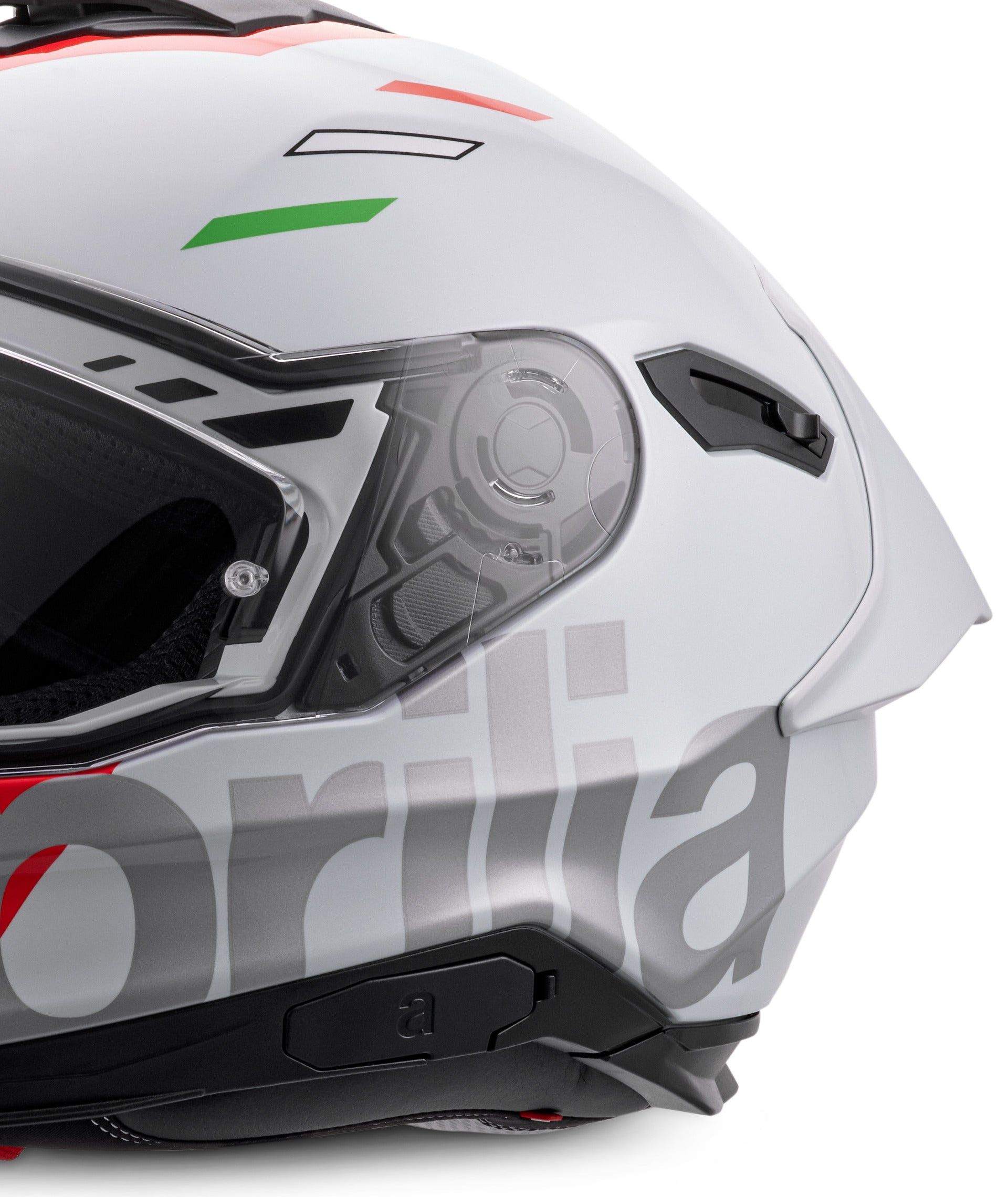 OEM Aprilia Overtake Full Face Helmet - White – CBC Motorsports LLC