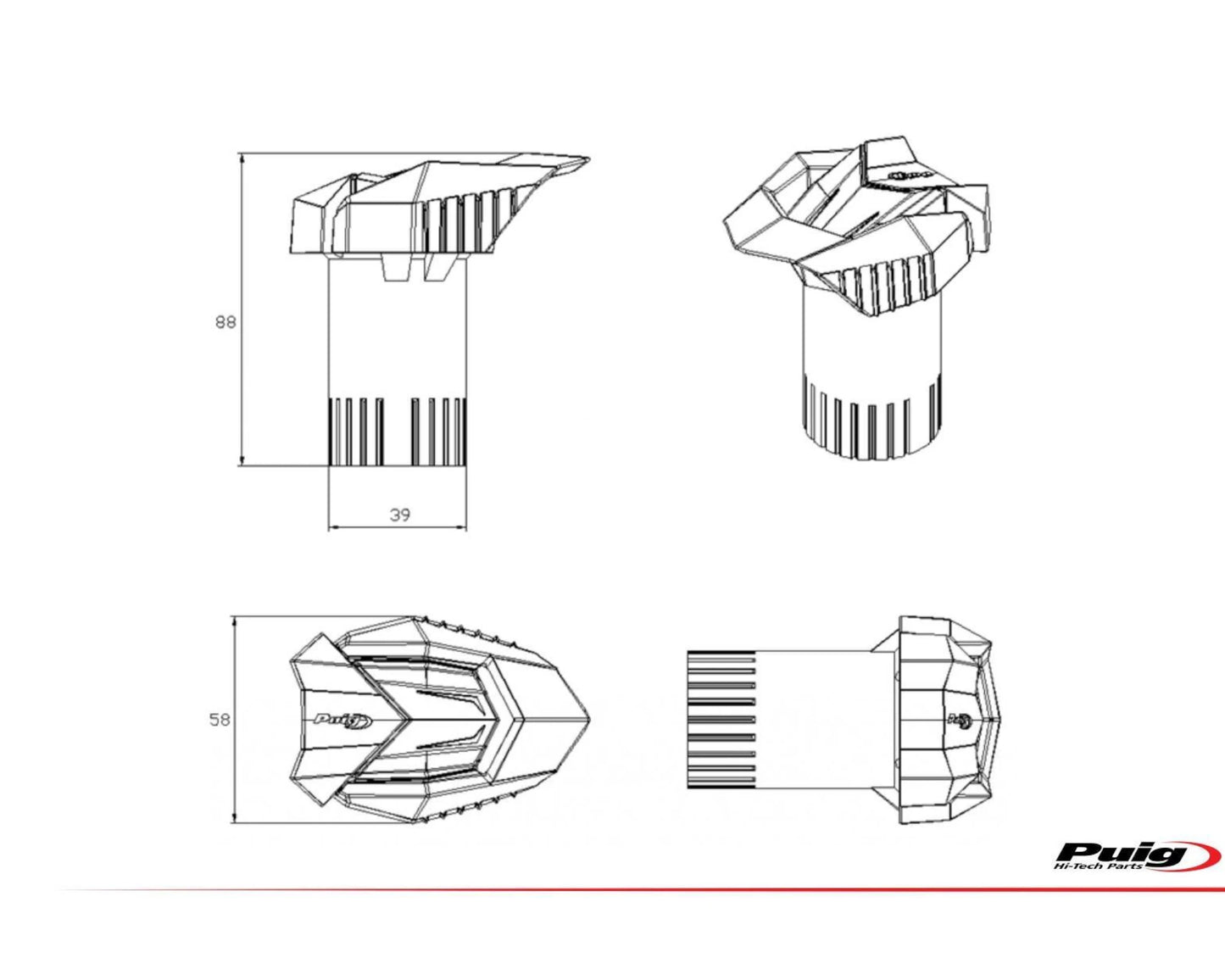 Puig R19 Frame Sliders