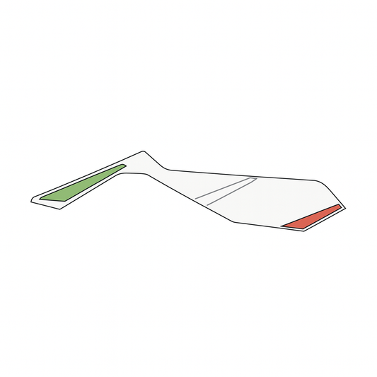 OEM Aprilia LH Lower Fairing Decal "italia" - Time Attack