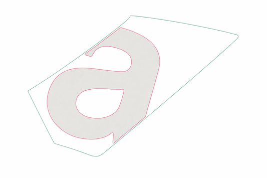 OEM Aprilia RH Mid Fairing Decal 'a'