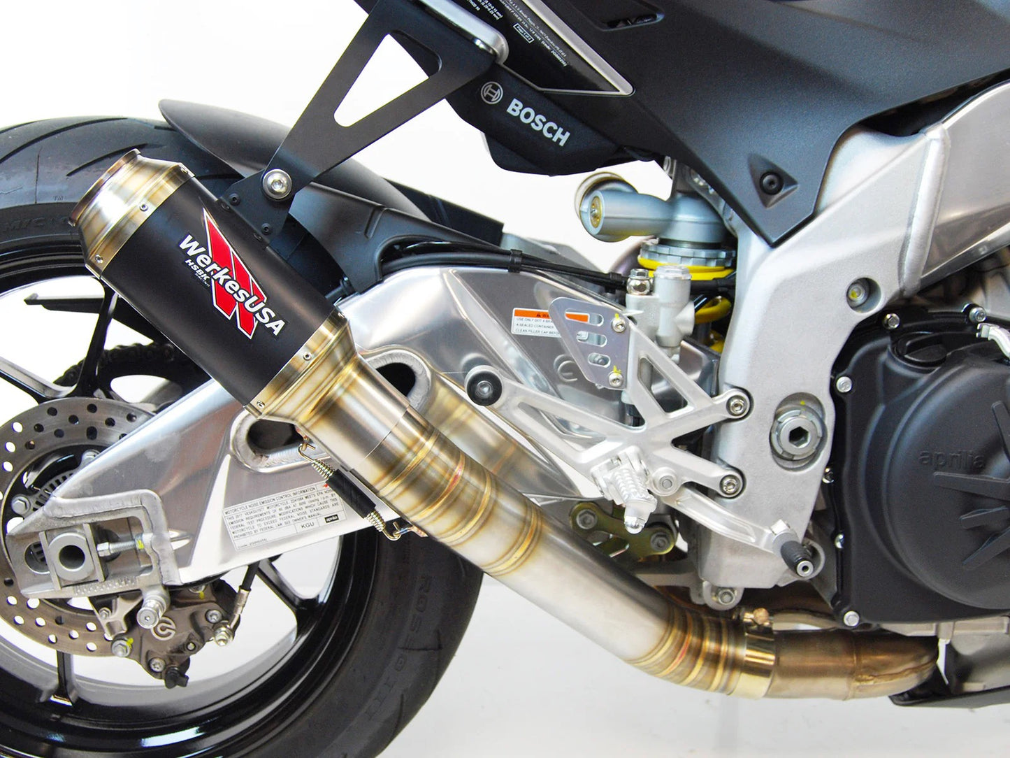 Competition Werkes Race Slip-On Exhaust for 2017-2020 Aprilia RSV4 & 2017-2020 Aprilia Tuono V4