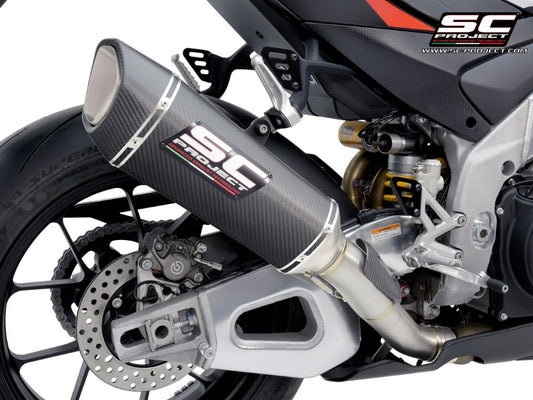 SC Project SC1-R Slip-On Exhaust - 300mm Canister for 2021-2024 Aprilia RSV4 & 2021-2024 Aprilia Tuono V4