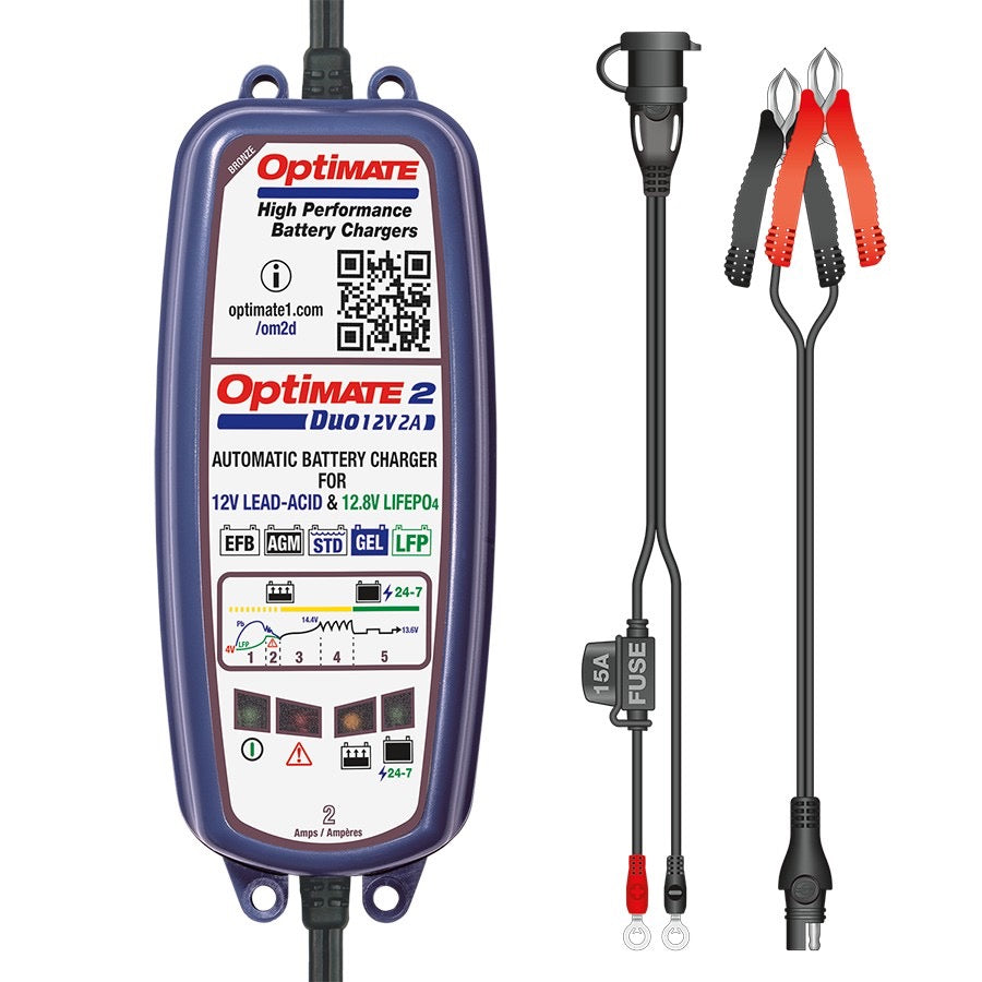 Optimate 2 Duo Battery Charger & Maintainer