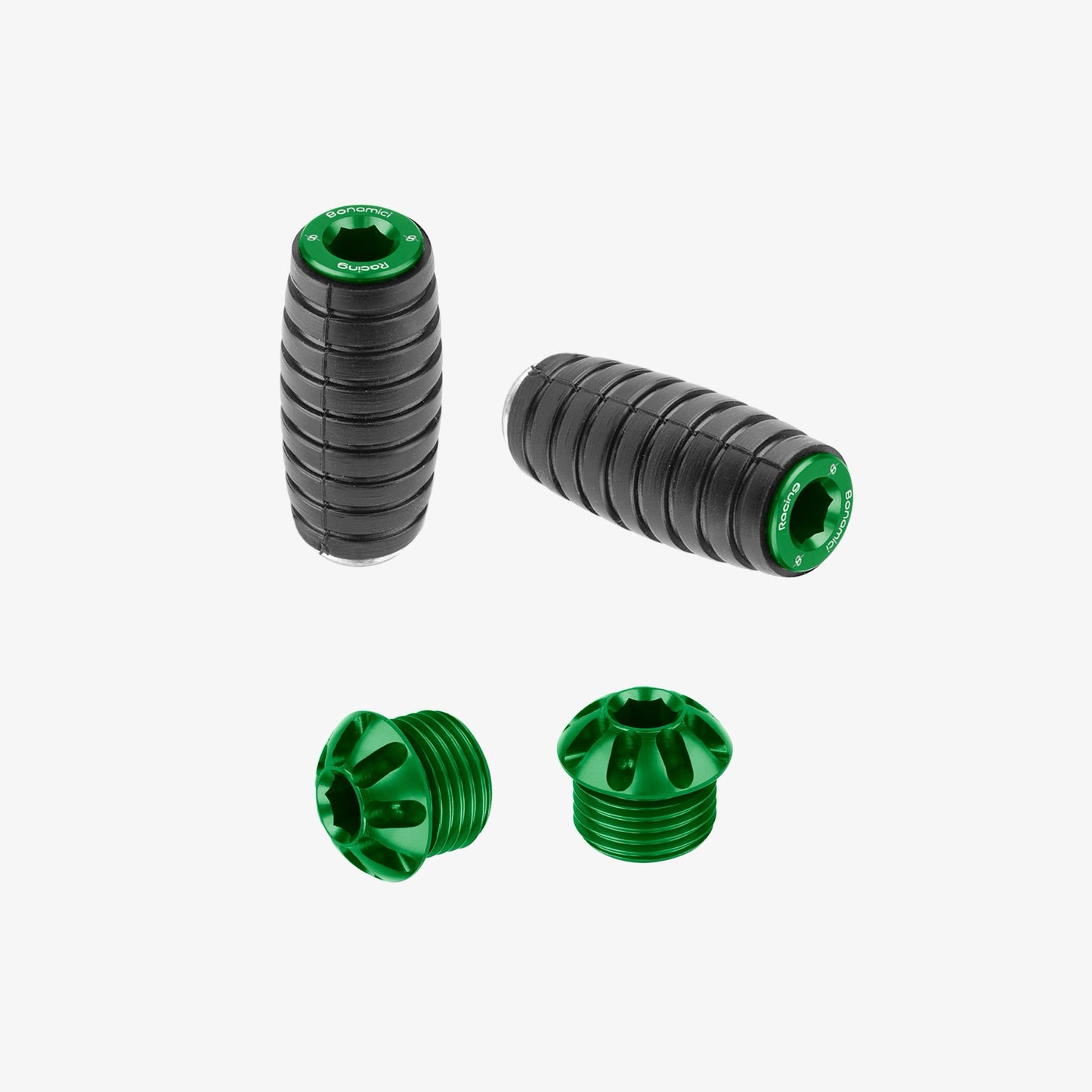 Bonamici Racing Foot Peg Cap and Toe Peg Cap Kit