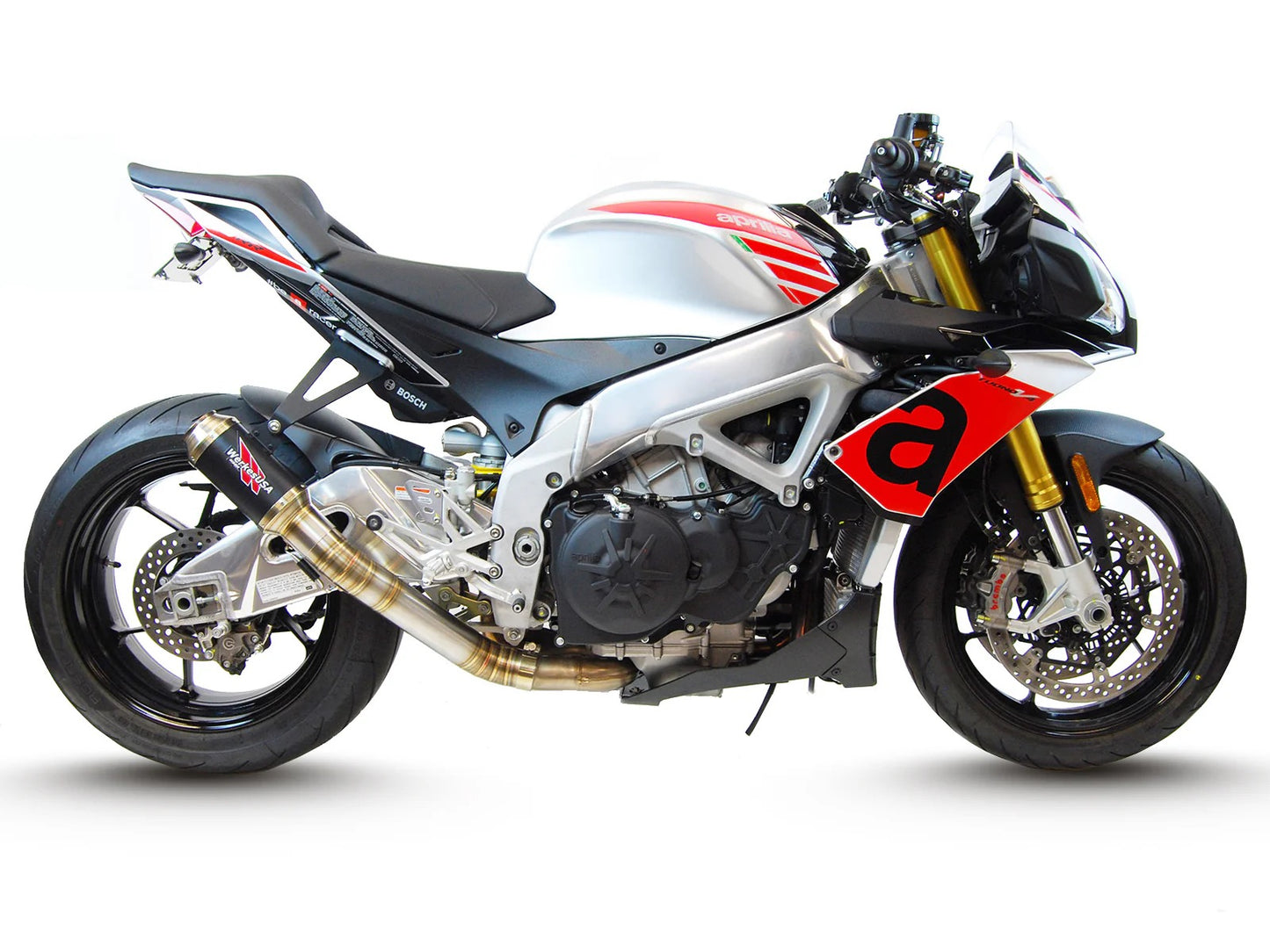 Competition Werkes Race Slip-On Exhaust for 2017-2020 Aprilia RSV4 & 2017-2020 Aprilia Tuono V4