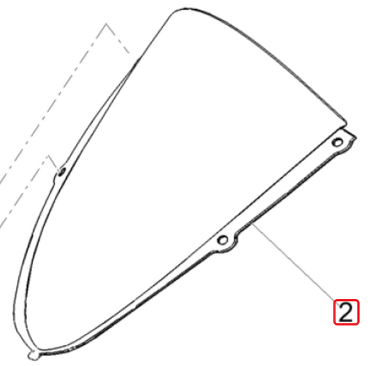 OEM Aprilia Windscreen