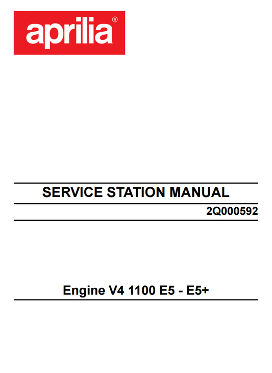 OEM Aprilia Engine Service Manual - 2026 RSV4 E5+