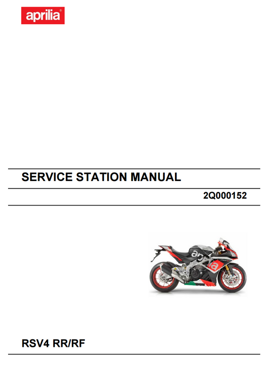 OEM Aprilia Service Manual - 2016 RSV4