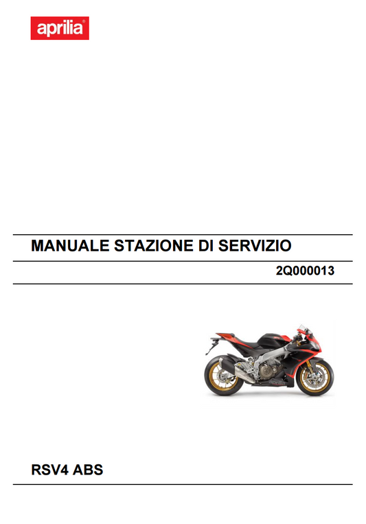 OEM Aprilia Service Manual - 2013-2015 RSV4