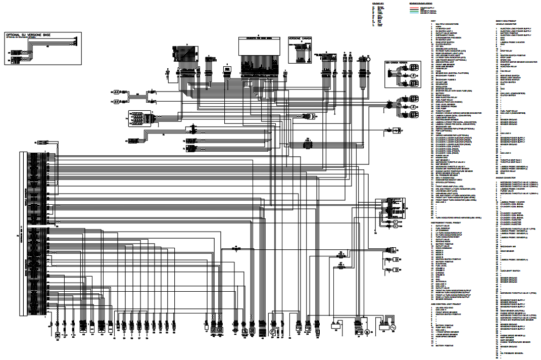 OEM Aprilia Wiring Diagram - 2026 Tuono V4 E5+ (base model)