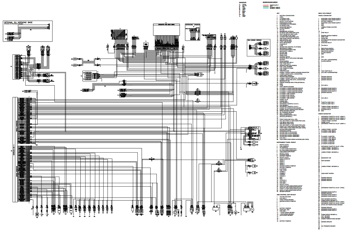 OEM Aprilia Wiring Diagram - 2026 Tuono V4 Factory E5+