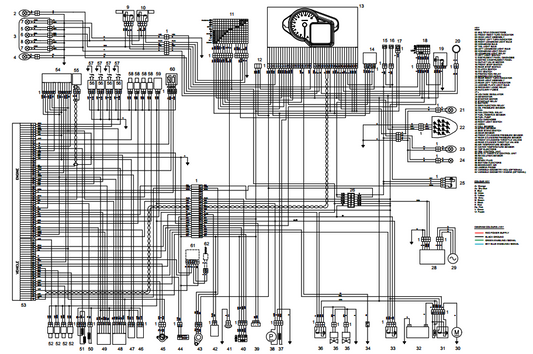 OEM Aprilia Wiring Diagram - 2009-2010 RSV4 (base model)