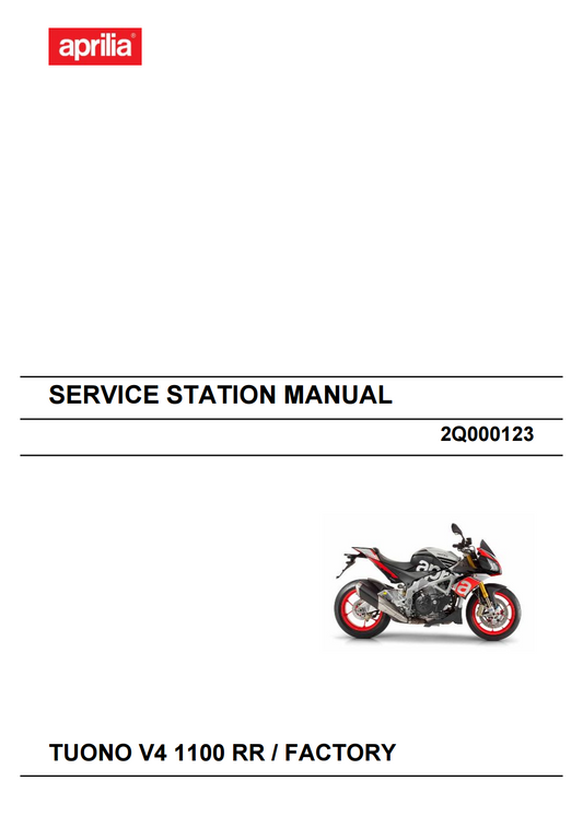 OEM Aprilia Service Manual - 2016 Tuono V4