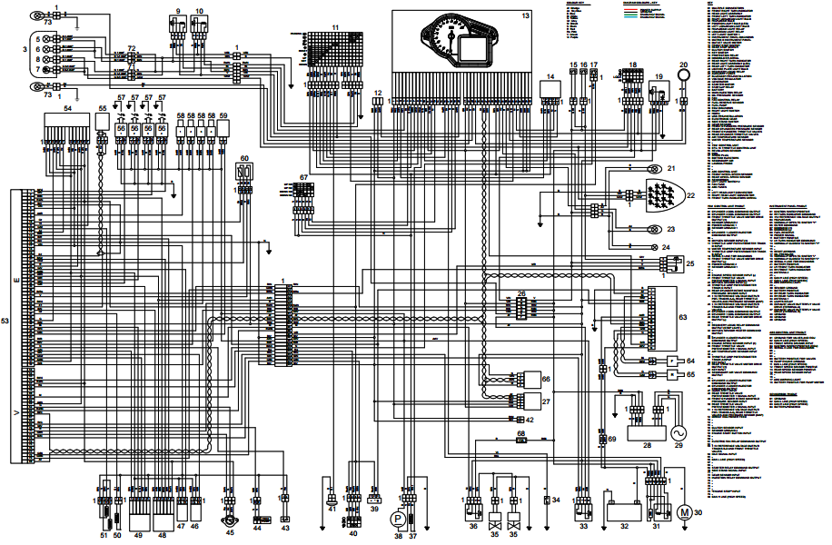 OEM Aprilia Wiring Diagram - 2016 Tuono V4