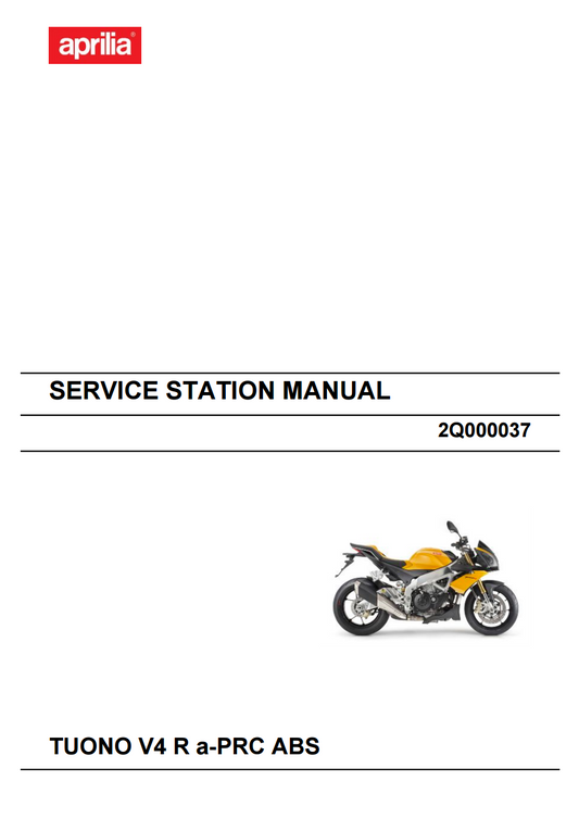 OEM Aprilia Service Manual - 2014-2015 Tuono V4