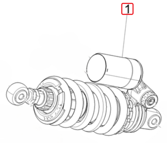 OEM Aprilia Ohlins Rear Shock