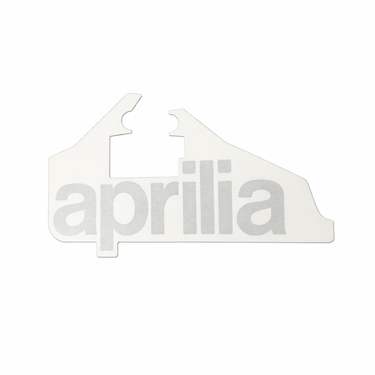 OEM Aprilia Lower Fairing Decal "aprilia" - Silver