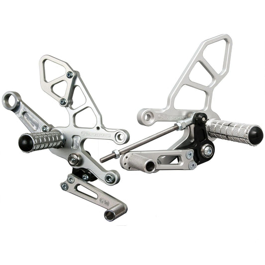 Woodcraft Rearsets for 2017-2024 Aprilia RSV4 & 2017-2024 Aprilia Tuono V4