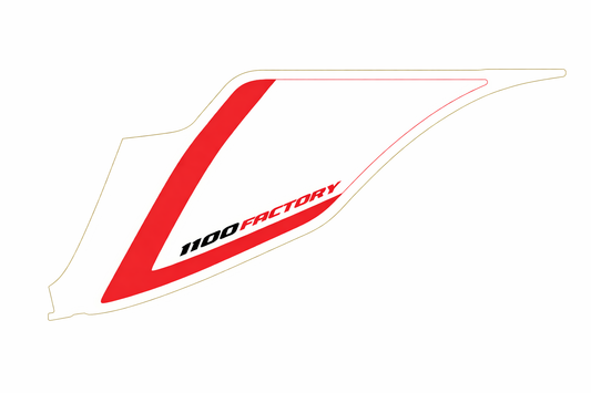 OEM Aprilia LH Rear Fairing Decal