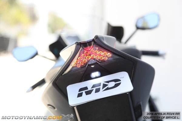 MotoDynamic Integrated LED Taillight for 2009-2020 Aprilia RSV4 & 2011-2020 Aprilia Tuono V4