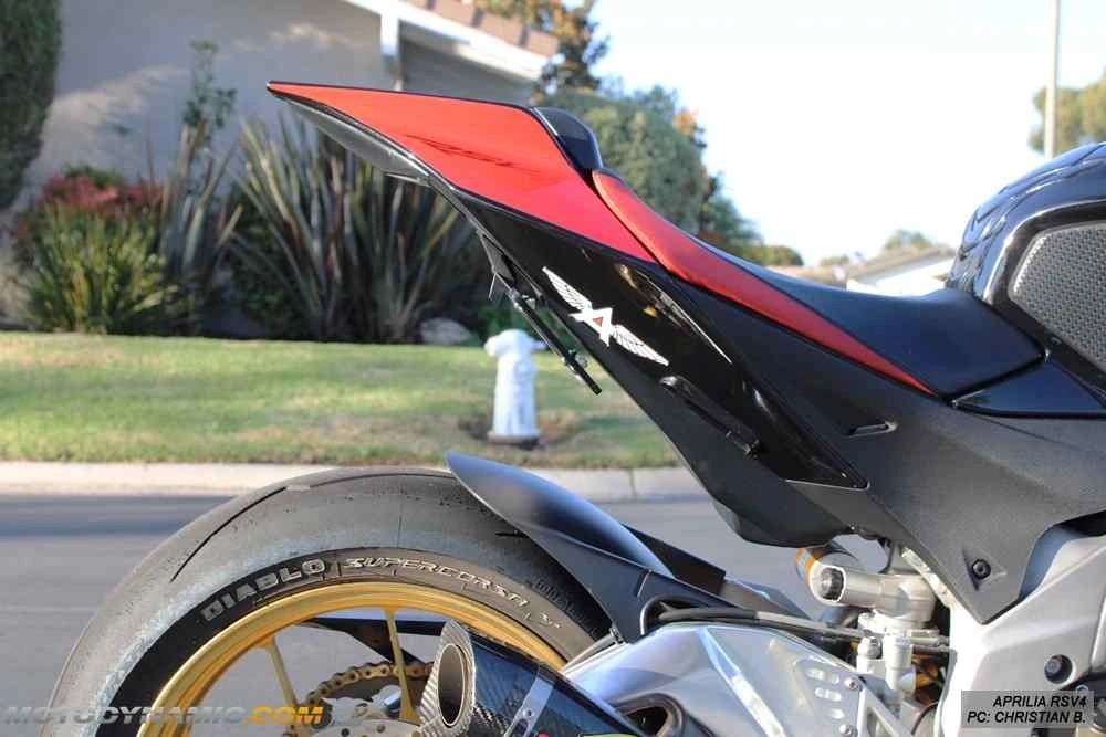 MotoDynamic Low Profile (Tucked) Fender Eliminator for 2009-2020 Aprilia RSV4 & 2011-2020 Aprilia Tuono V4