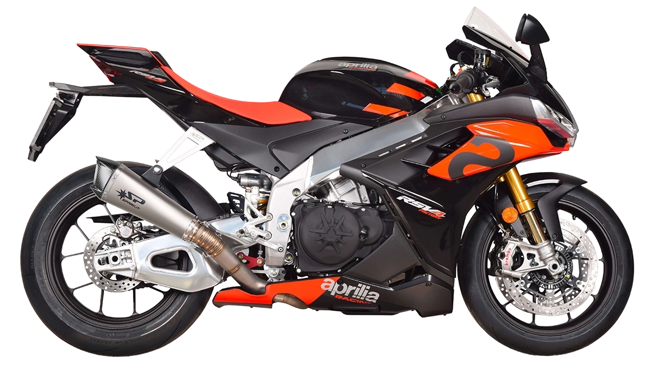 Spark Konix EVO Semi-Full Titanium Exhaust for 2017-2024 Aprilia RSV4 & 2017-2024 Aprilia Tuono V4