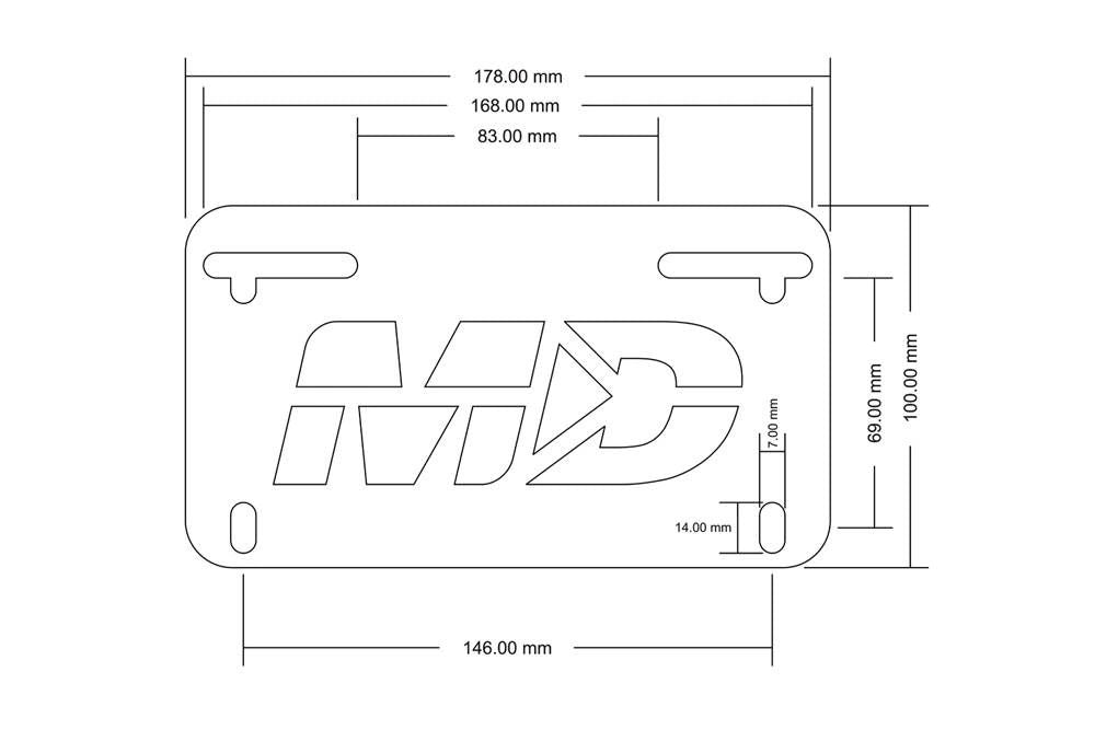 MotoDynamic Low Profile (Tucked) Fender Eliminator for 2009-2020 Aprilia RSV4 & 2011-2020 Aprilia Tuono V4