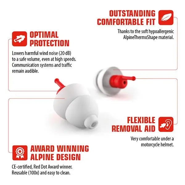 Alpine MotoSafe Hearing Protection Earplugs